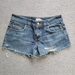Women's Tommy Hilfiger Vintage Y2K Distressed Denim Short Shorts - Size 28